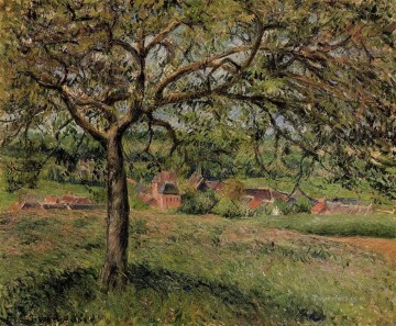地味なシーン Painting - エラニーのリンゴの木 1884年 カミーユ・ピサロの風景